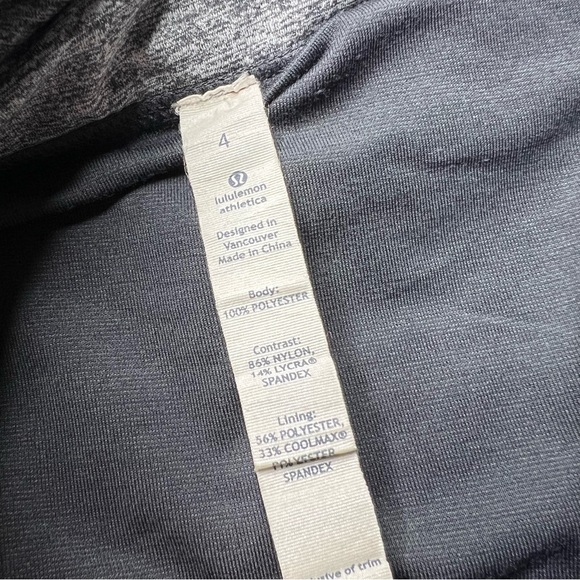 Lululemon Low Rise Speed Shorts in Alarming Ombre Vertical Stripe Size 4 - Picture 3 of 7